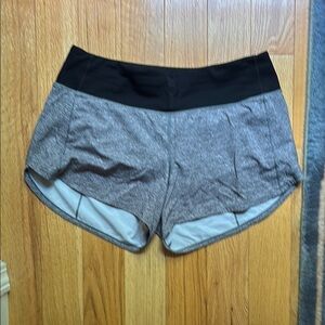 Lululemon Athletica Black and Gray Athletic Shorts